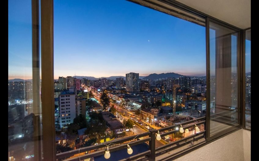 Departamento excelente vista Plaza Ñuñoa